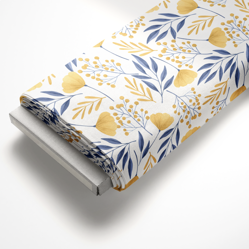 L&uacute;ka - žltomodr&eacute; kvety