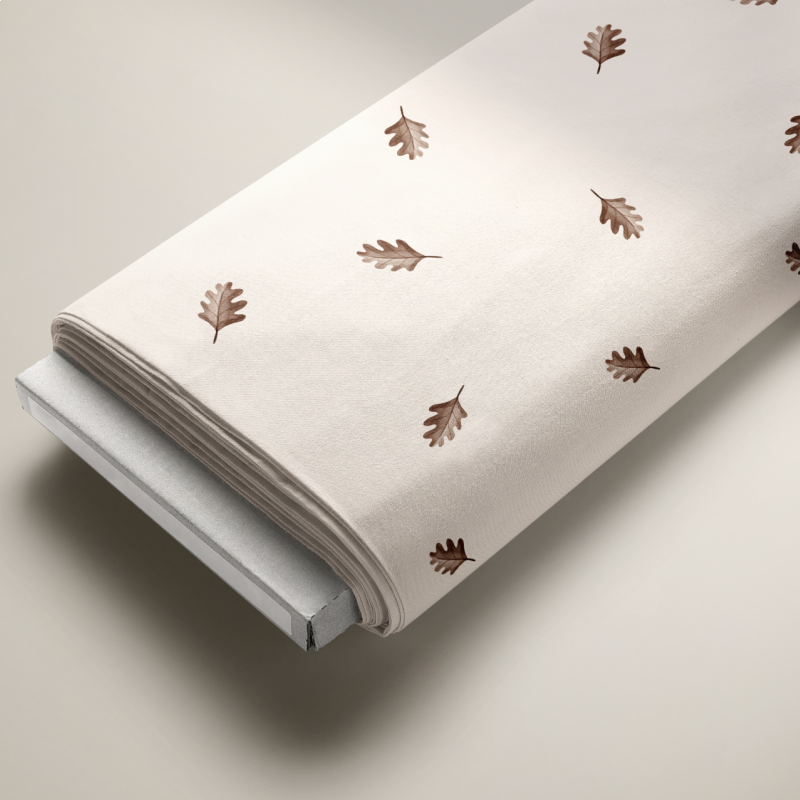 Kolekcia Simply - dubov&eacute; listy na b&eacute;žovom