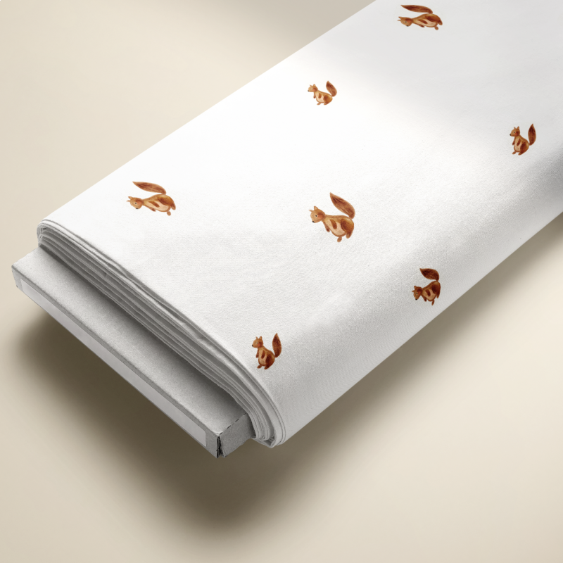 Kolekcia Simply - veveričky na bielom