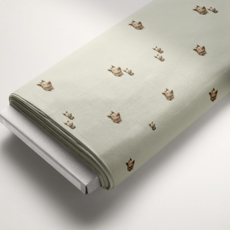 Mom&baby - diviačiky na svetlozelenom